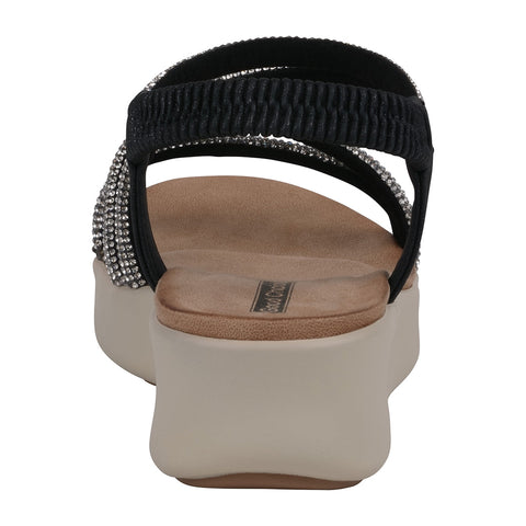 Women's Emory Black Embellished Wedge Sandals