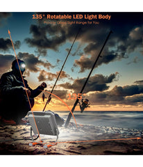 53W 6000LM LED Work Light For Camping Fishing Silver