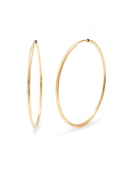 Large Gold Silver Hoops