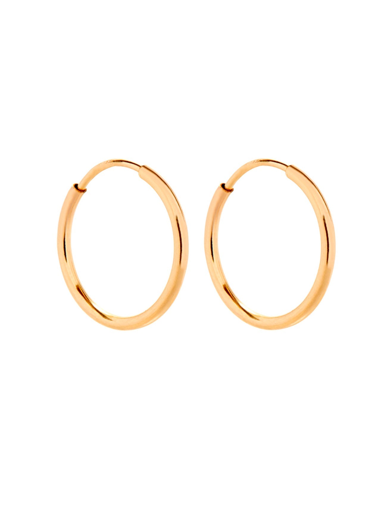  Kenneth Roberts Men's 14K Gold Filled Petite Hoops - Gold - Bonton