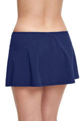 Tutti Frutti Side Slit Skirt Swim Bottom-Navy