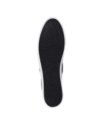 Ladies double gore slip-on shoe in denim, PU or Canvas Black Perf
