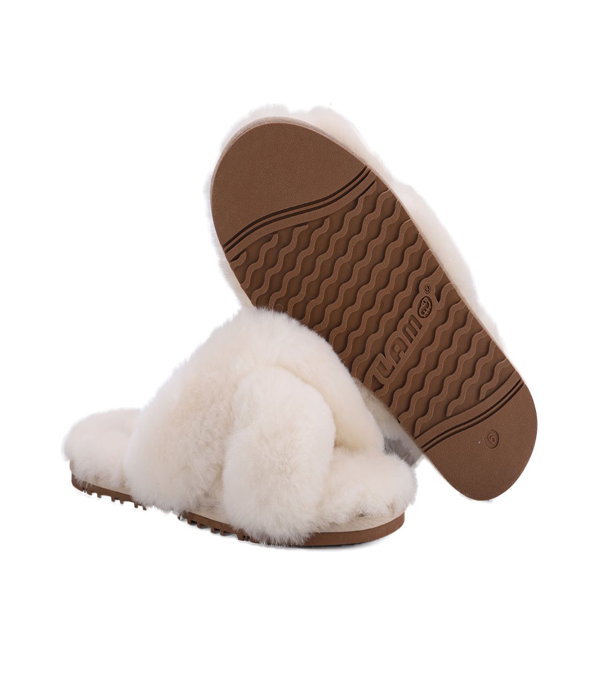  Lamo Naomi Ladies Slide - Cream - Bonton