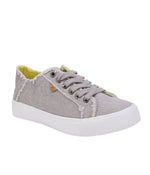 Ladies casual comfort shoe with washed twill or canvas upper Washed Grey