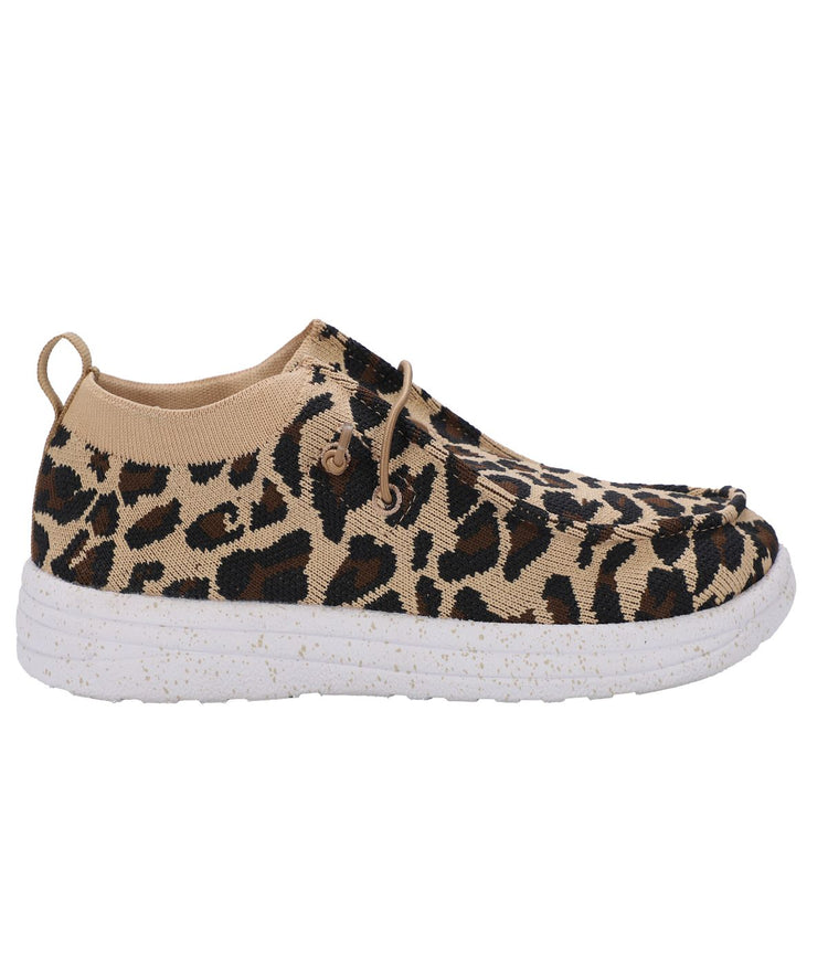 Ladies casual shoe with breathable knit uppers Cheetah