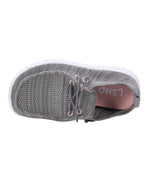 Ladies casual shoe with breathable knit uppers Charcoal