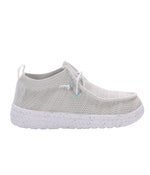 Ladies casual shoe with breathable knit uppers Light Grey