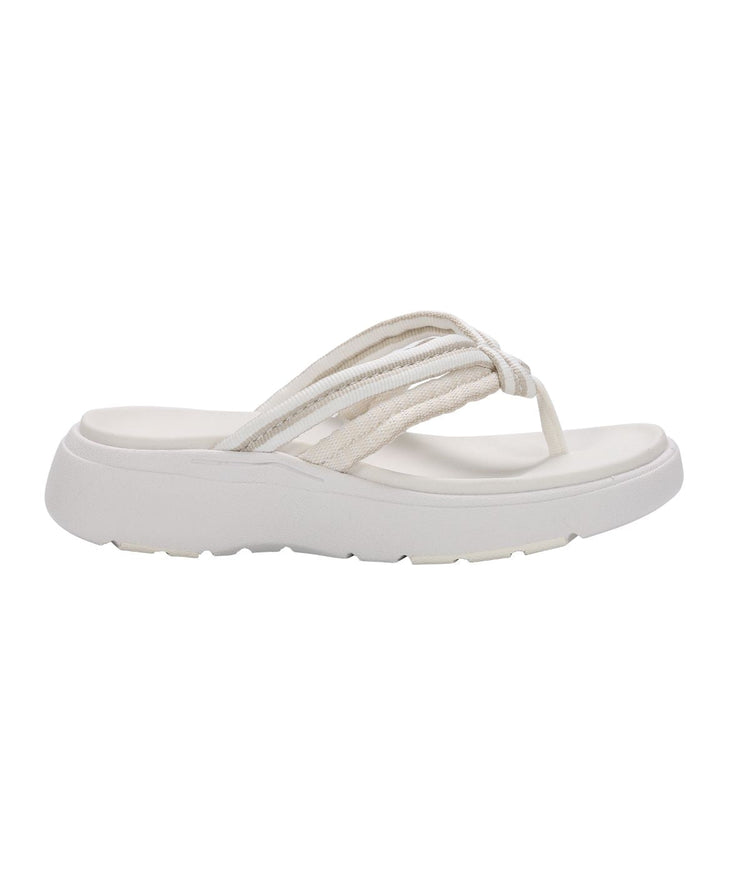 Ladies Summer Thong Sandal with Lamo-LITE EVA outsole White