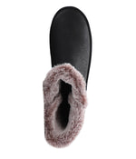 Ladies fur lined 7" PU boot Black
