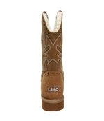 Fur Lined Ladies western-style pull on boot Chestnut