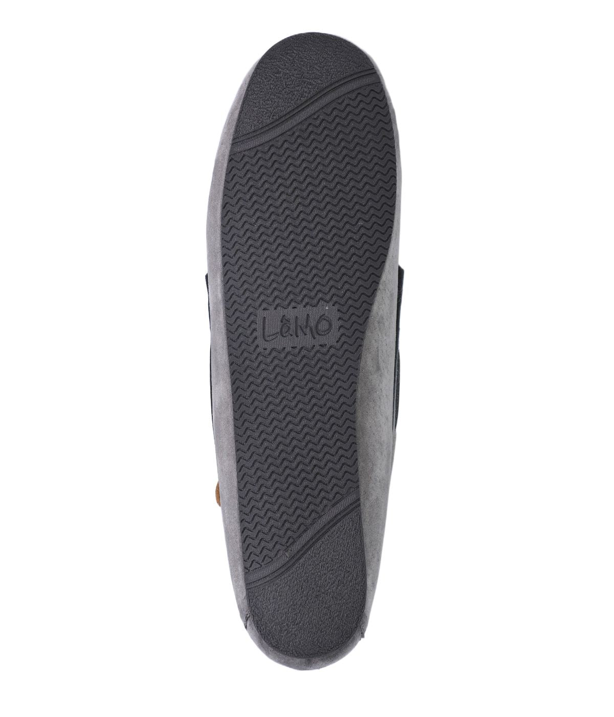  Lamo Hannah Fur Lined Moccasin Slipper - CHARCOAL - Bonton