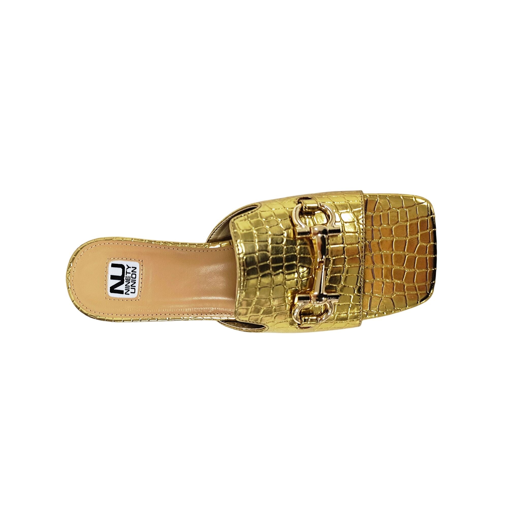  Ninety Union Expo Open Toe Slide - Gold - Bonton