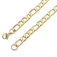 Figaro Textured Chain Anklet