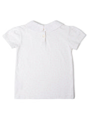 Short Sleeved Peter Pan Collar T-Shirt