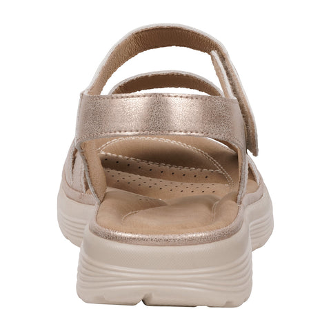 Women's Judy Gold Velcro Comfort Flat Sandals