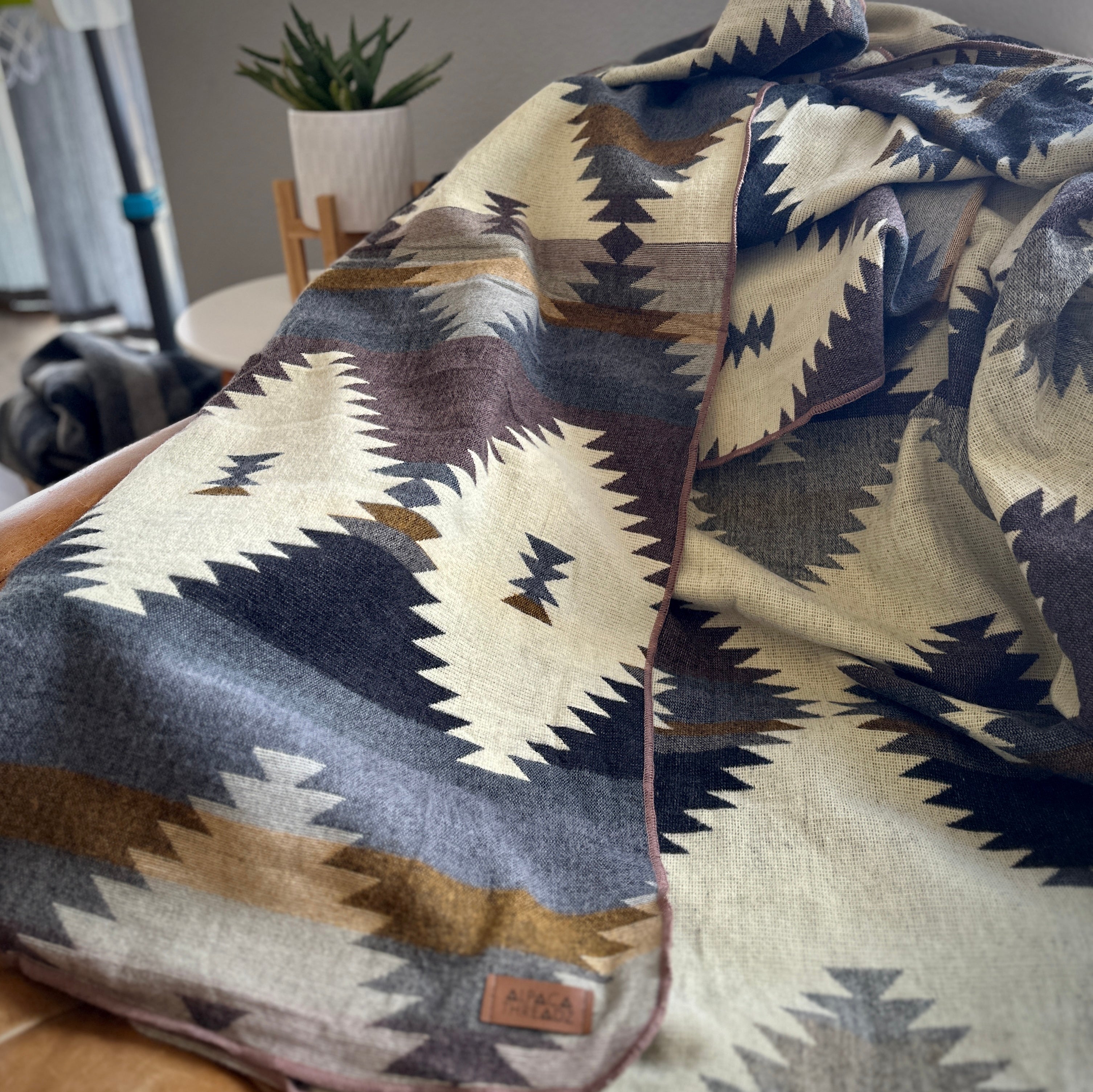  Alpaca Threadz Andean Alpaca Wool Blanket - Rocky by Alpaca Threadz - Default Title - Bonton