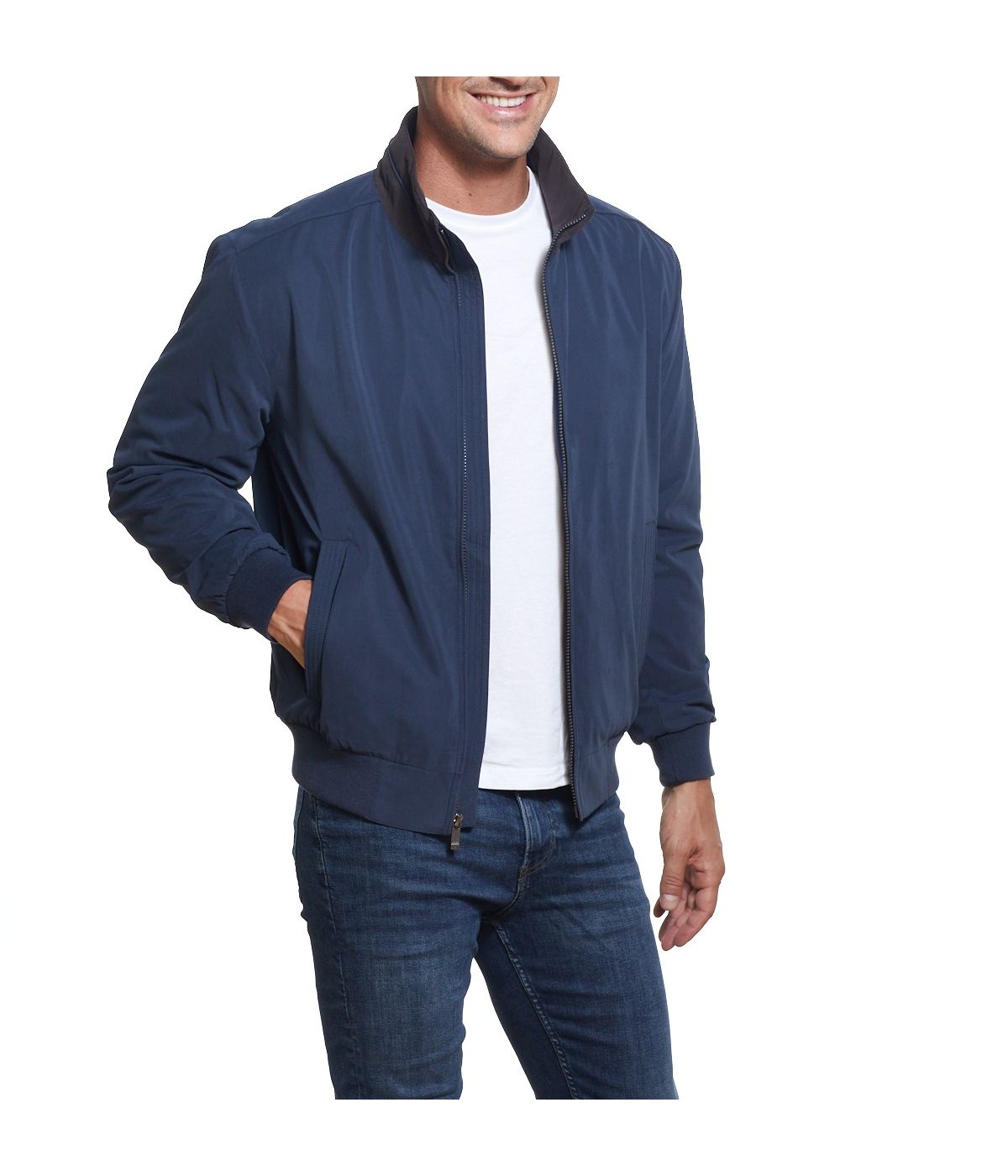  Weatherproof Men's Microfiber Mid-Weight Jacket - Black - Bonton