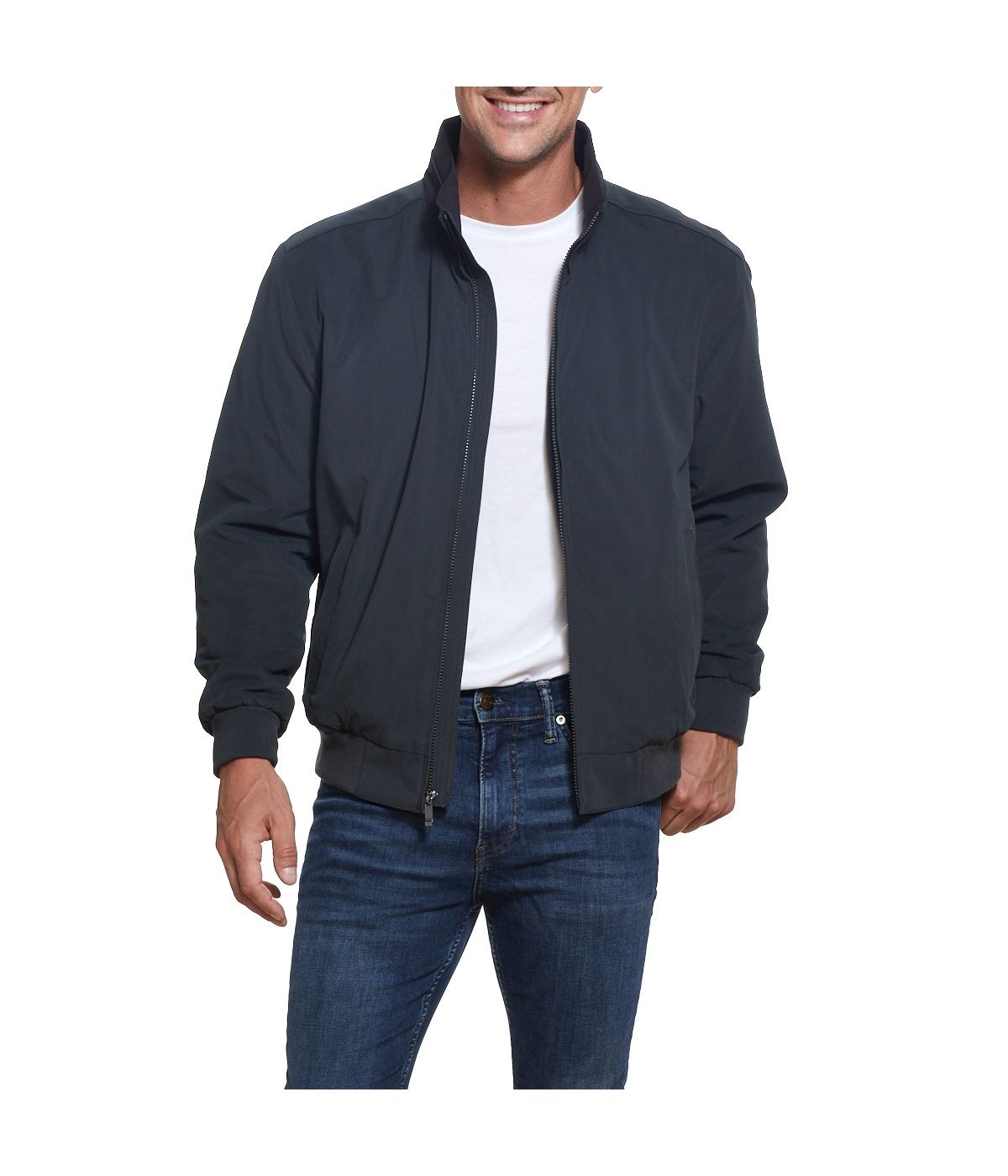  Weatherproof Men's Microfiber Mid-Weight Jacket - Black - Bonton