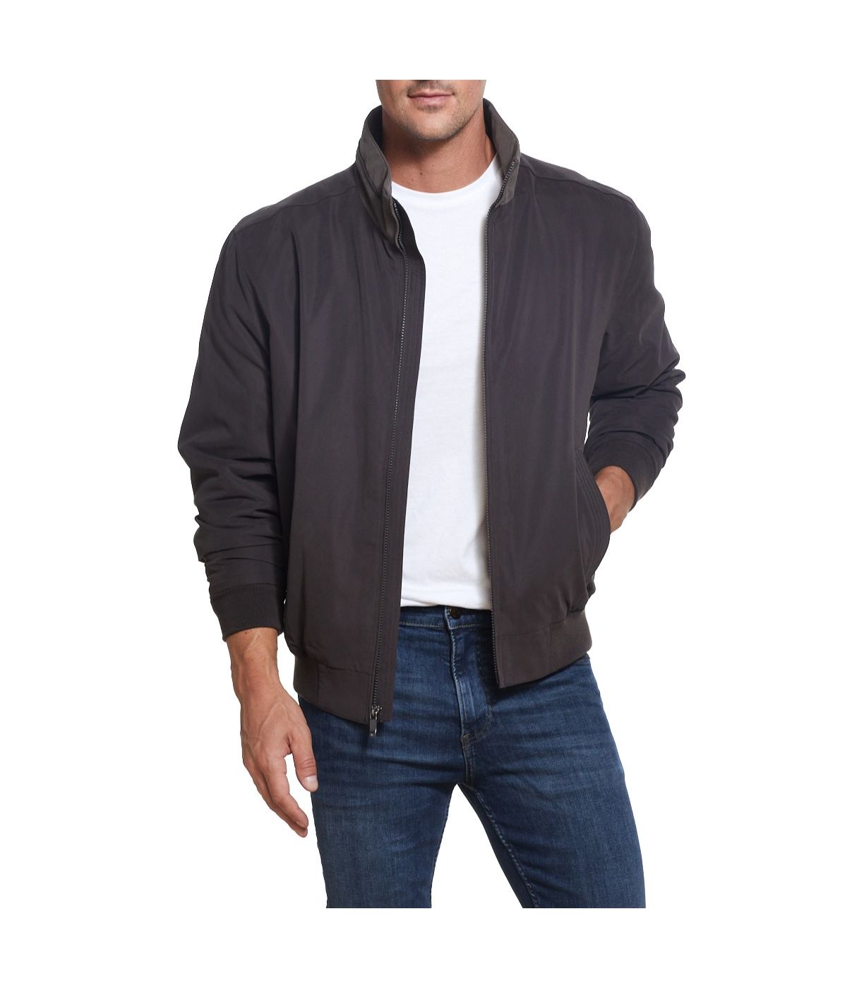  Weatherproof Men's Microfiber Mid-Weight Jacket - Black - Bonton