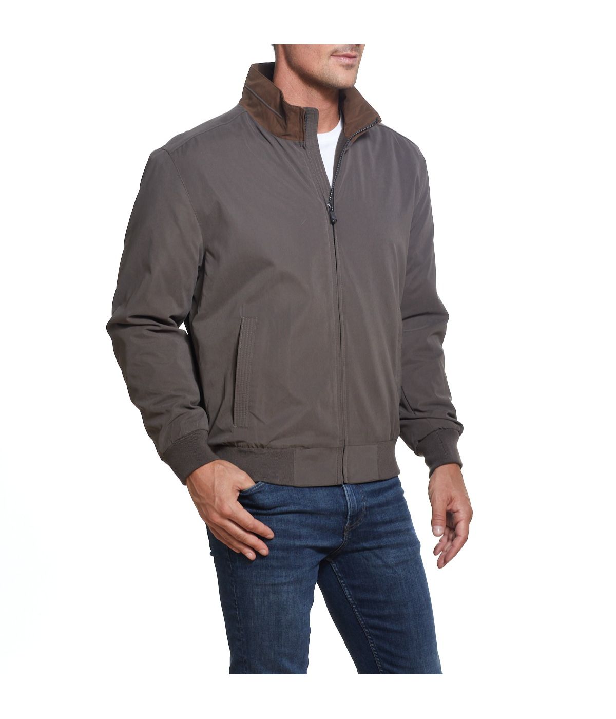  Weatherproof Men's Microfiber Mid-Weight Jacket - Black - Bonton