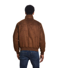 Men's Microsuede Bomber Jacket