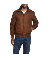 Men's Microsuede Bomber Jacket