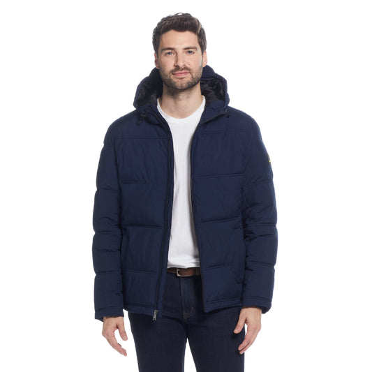 Men's Horizontal Quilted Puffer Jacket