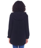 Reversible Knit to Sherpa Jacket Black & Black