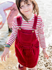 Chunky Corduroy Pinafore Dress