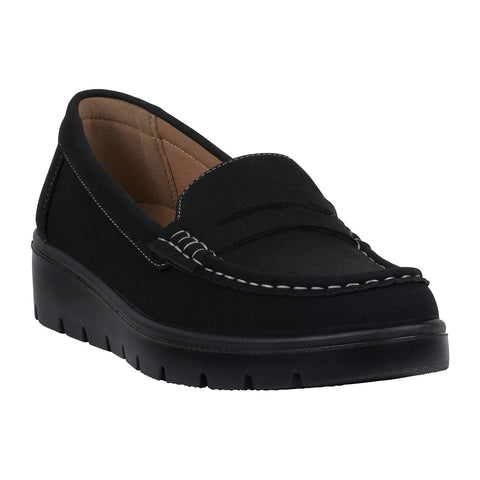 Women's Fallon Black Penny Slip-on Loafer Flats
