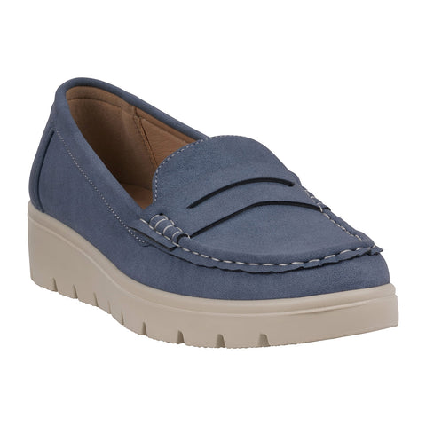 Women's Fallon Blue Penny Slip-on Loafer Flats