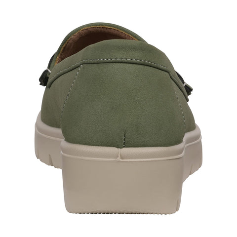 Women's Fallon Green Penny Slip-on Loafer Flats