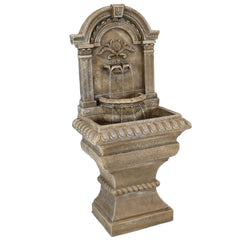 51"H Electric Polyresin Ornate Lavello Water Fountain