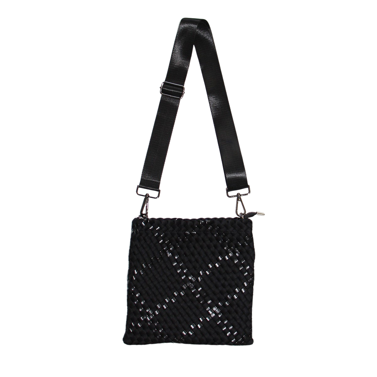  Lemonbella Faye Woven Crossbody Black - Default Title - Bonton