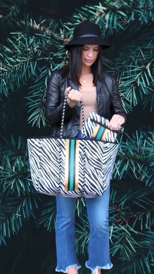  Lemonbella The Marin Tote Zebra - Default Title - Bonton