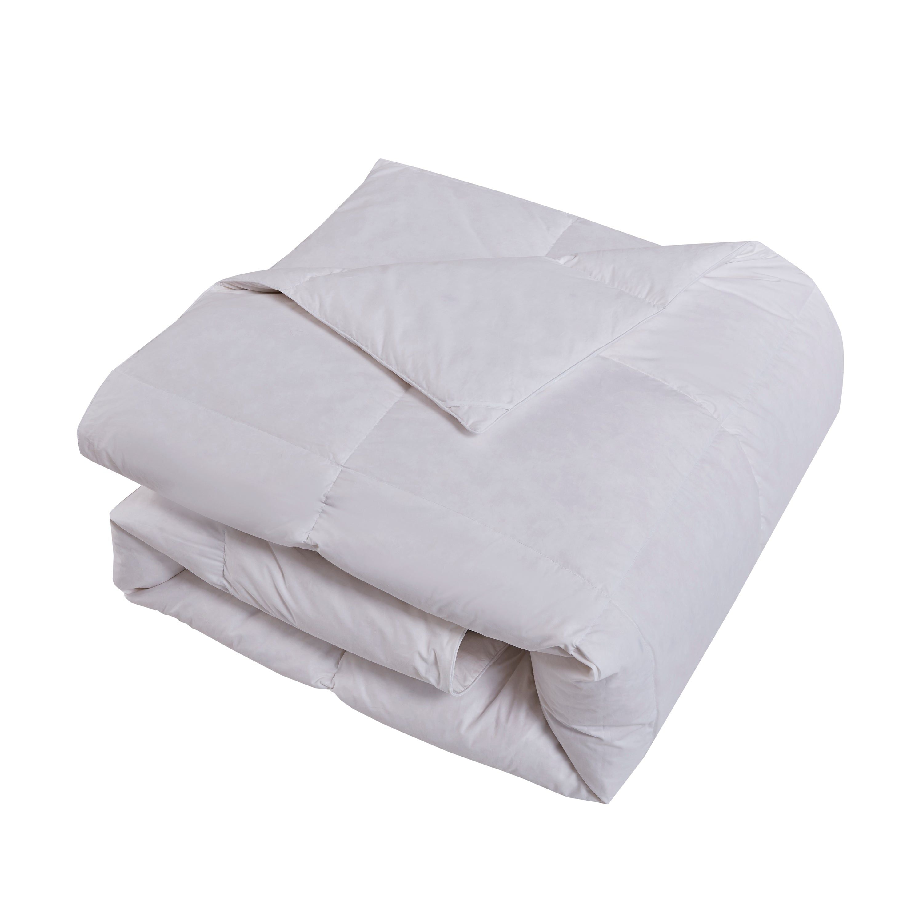  Farm to Home 95% Feather Organic Cotton Down Comforter - White - Bonton