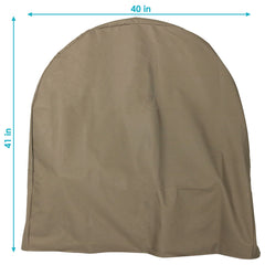 Weather-Resistant Durable Polyester with PVC Backing Firewood Log Hoop Cover