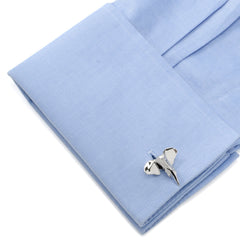 "Faceted Ziggy" Geometric Elephant Cufflinks