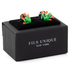 "The Red-Eye" Tree Frog Cufflinks