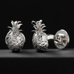 Las Piñas in Silver Cufflinks