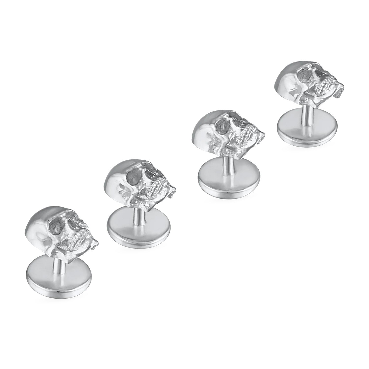  Cufflinks Poor Yorick (Skulls) Studs - Default Title - Bonton