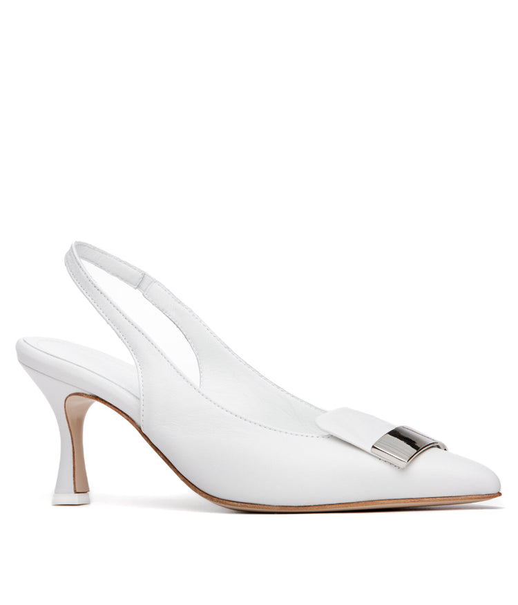 FIONA Heel Ladies Sandals WHITE