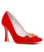 FRANCA High Heel Pump Ladies Sandals RED