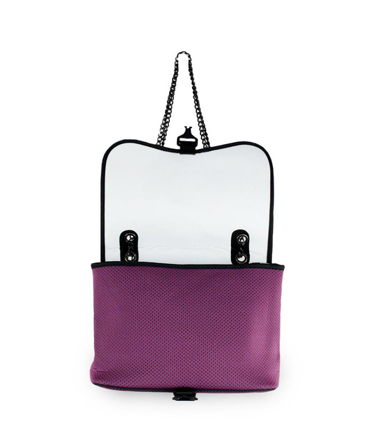 Flap Chain Bag Eggplant