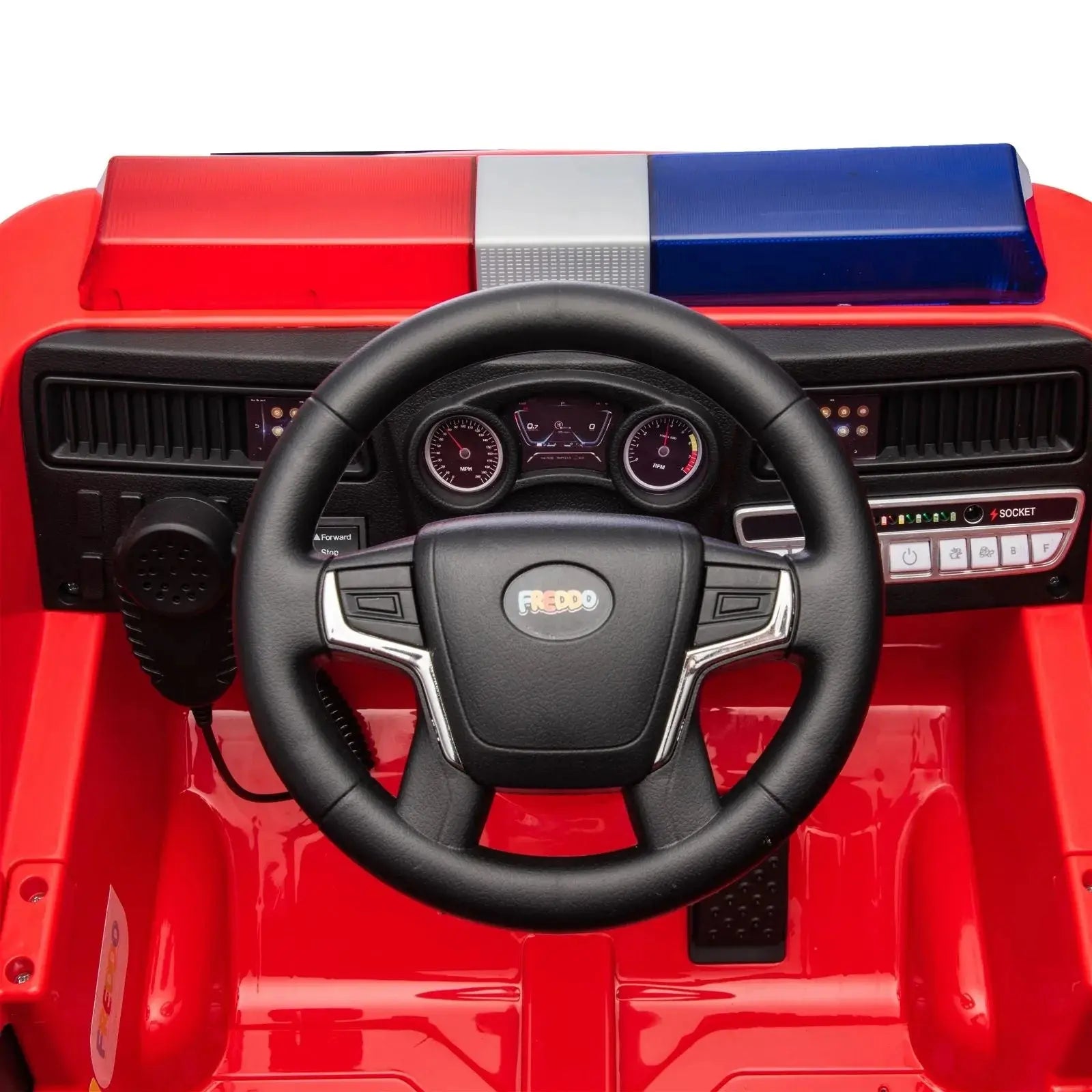  Freddo 12V Freddo Fire Truck 1 Seater Ride On - Red - Bonton