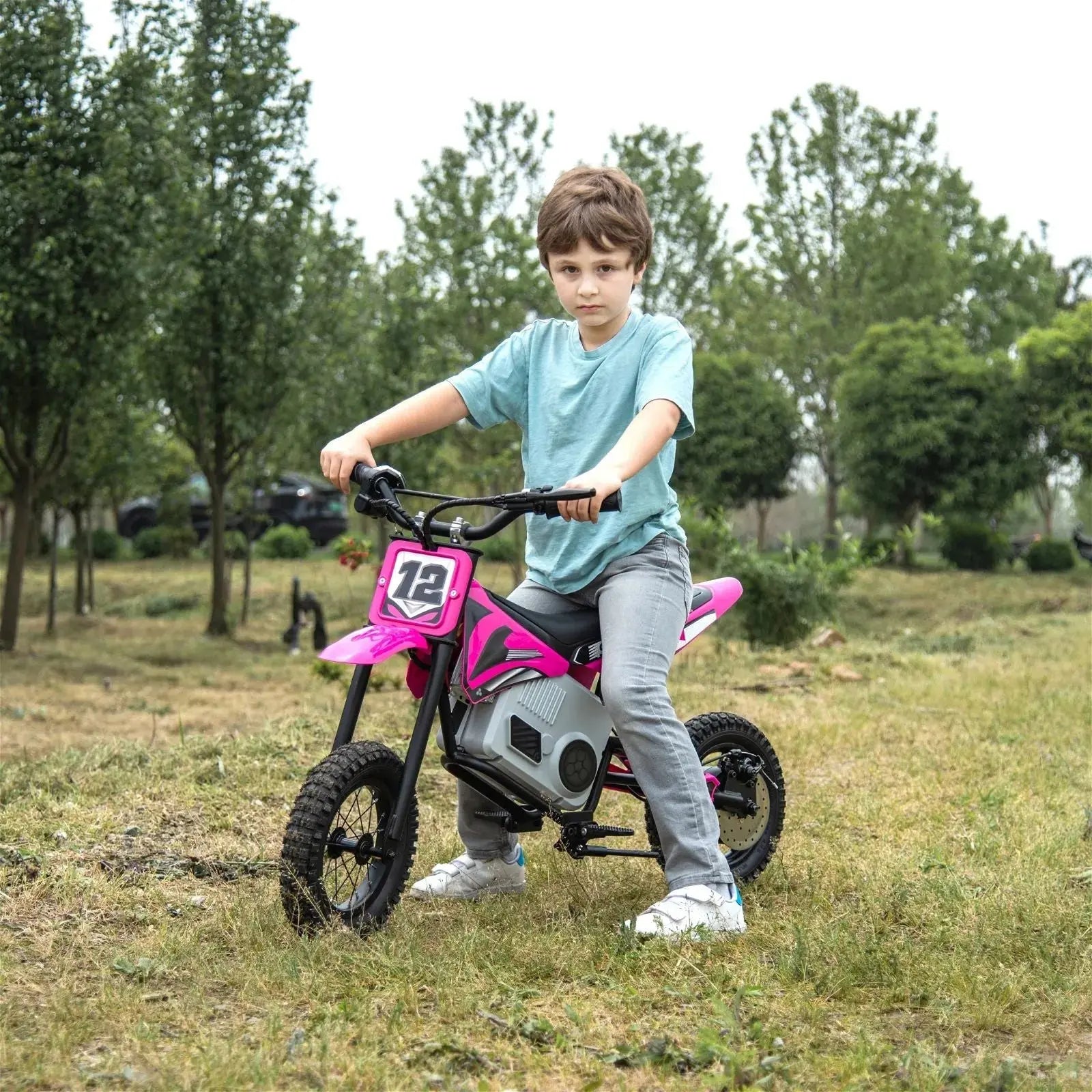  Freddo 36V Freddo Electric Dirt Bike With Brushless Motor - White - Bonton