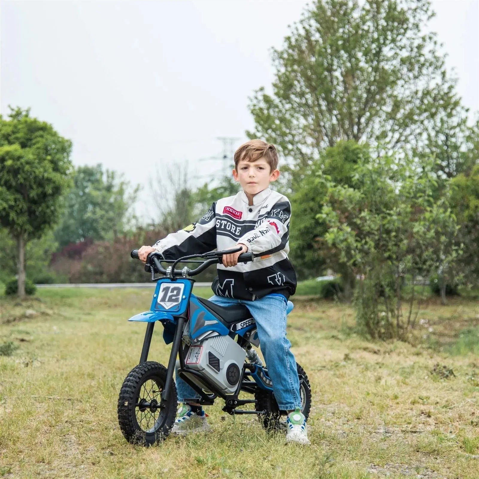  Freddo 36V Freddo Electric Dirt Bike With Brushless Motor - White - Bonton