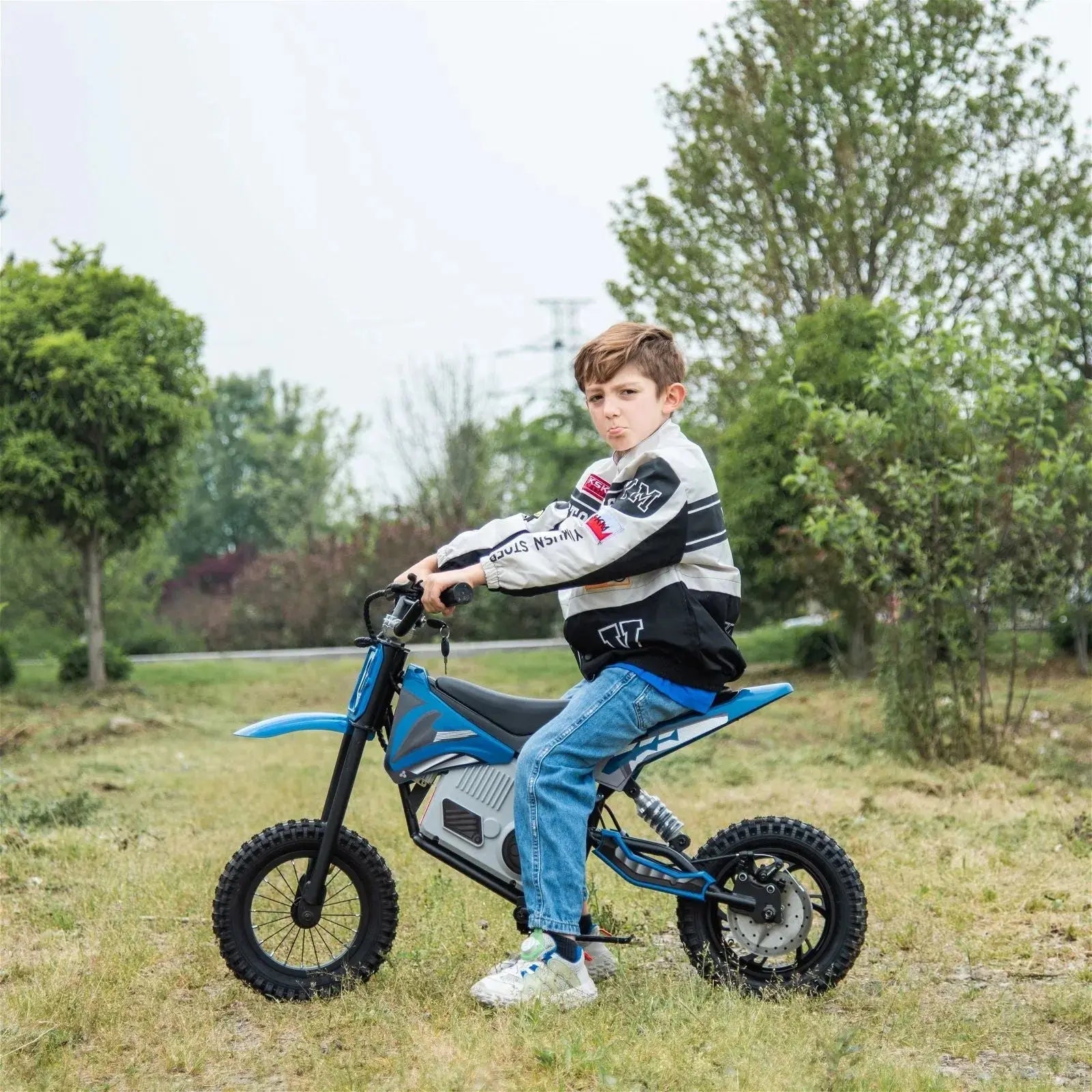  Freddo 36V Freddo Electric Dirt Bike With Brushless Motor - White - Bonton