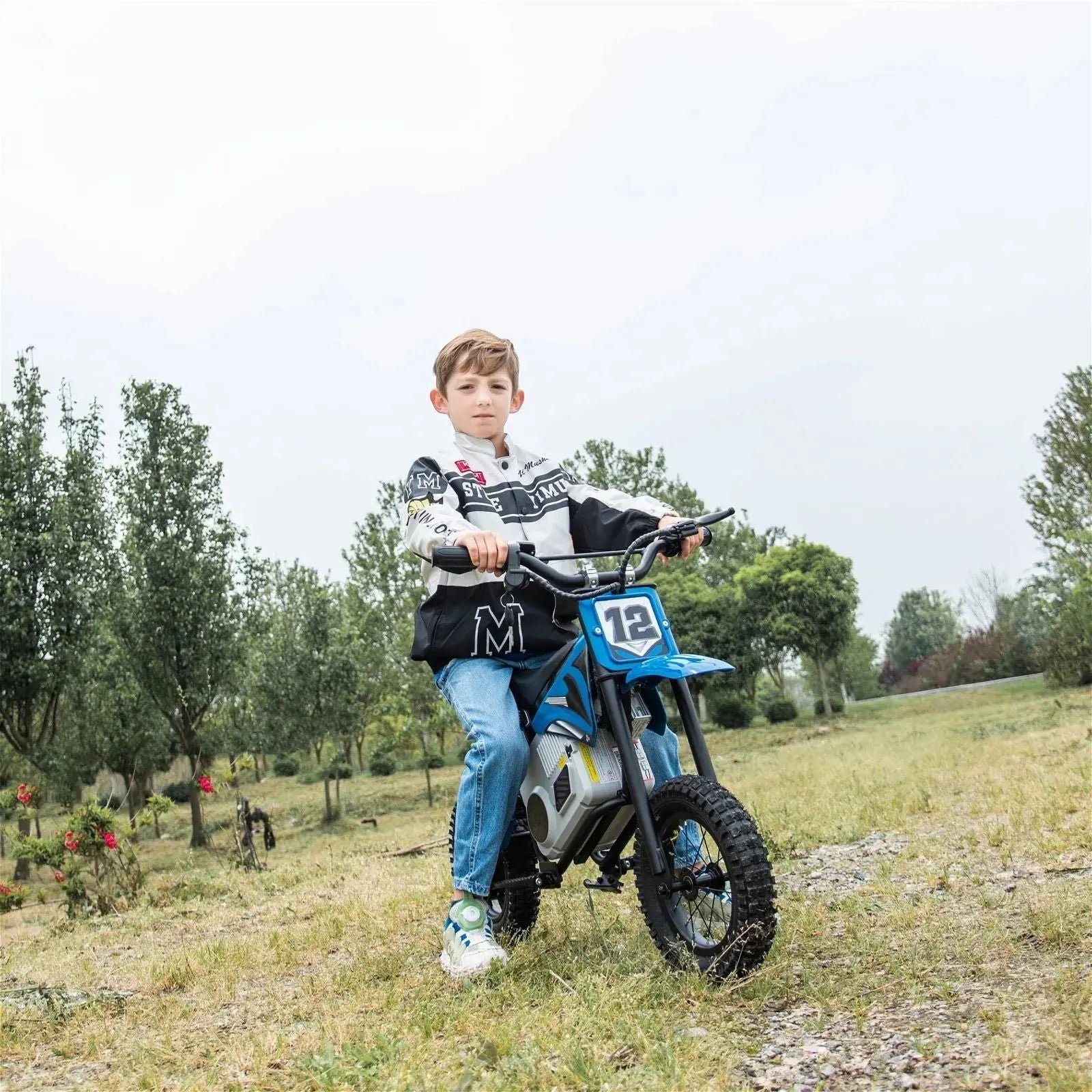  Freddo 36V Freddo Electric Dirt Bike With Brushless Motor - White - Bonton
