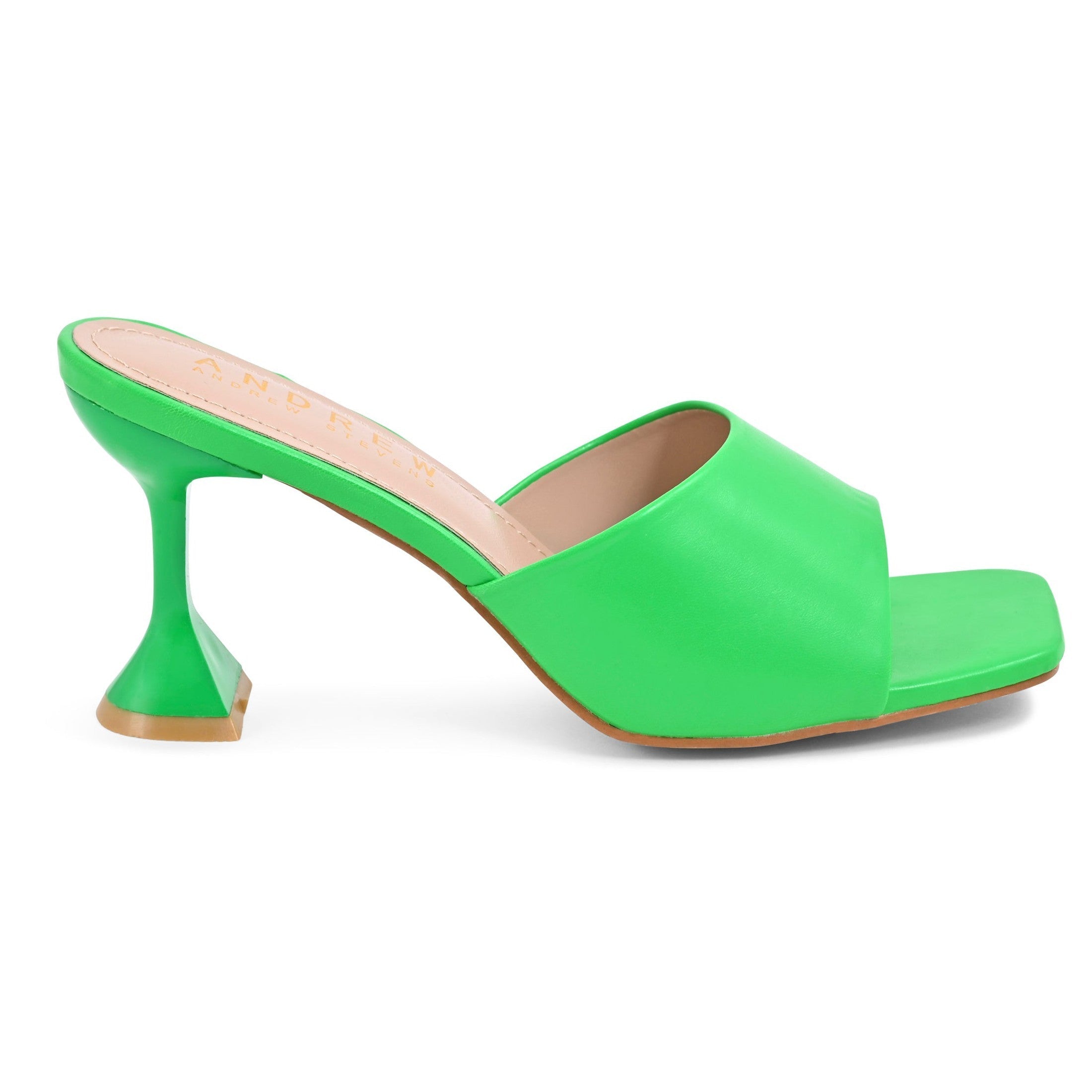  Andrew By Andrew Stevens Women's Freya Sandals - Green - Bonton